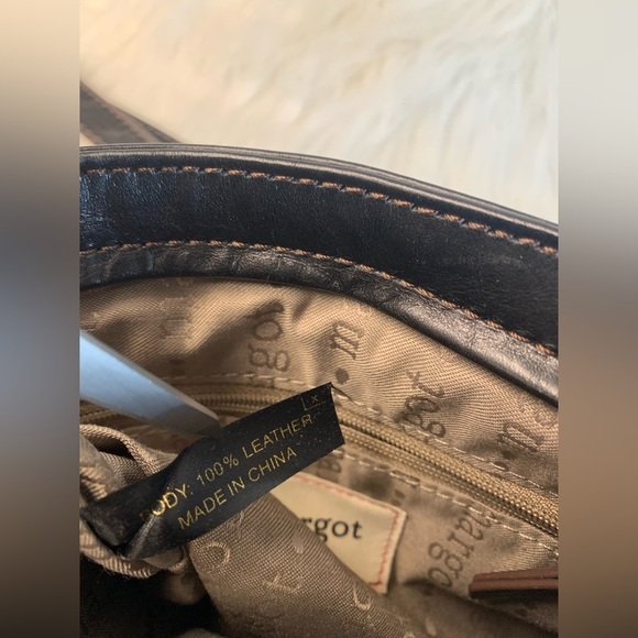 Margot New York Black Leather Crossbody Bag - Picture 2 of 12